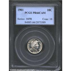 1901 10C PR66 Cameo PCGS.
