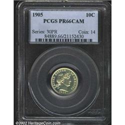 1905 10C PR66 Cameo PCGS.