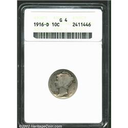 1916-D 10C Good 4 ANACS.