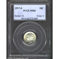 1917-S 10C MS66 PCGS.