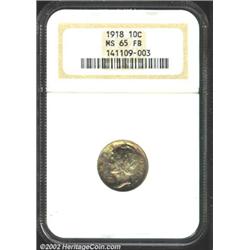 1918 10C MS65 Full Bands NGC.