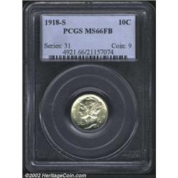 1918-S 10C MS66 Full Bands PCGS.
