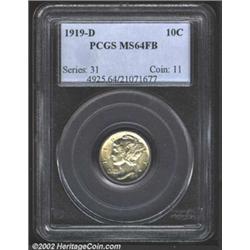 1919-D 10C MS64 Full Bands PCGS.