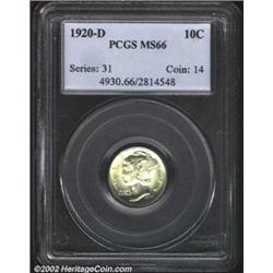 1920-D 10C MS66 PCGS.