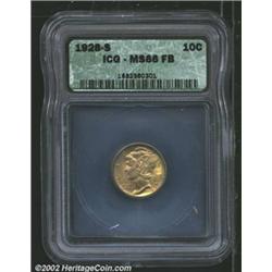 1928-S 10C MS66 Full Bands ICG.