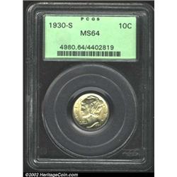 1930-S 10C MS64 PCGS.