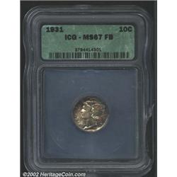 1931 10C MS67 Full Bands ICG.