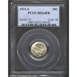 1931-S 10C MS64 Full Bands PCGS.