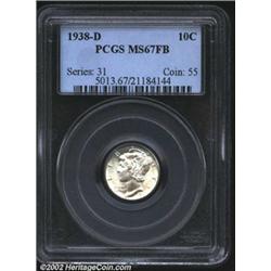 1938-D 10C MS67 Full Bands PCGS.