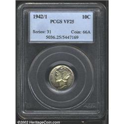 1942/1 10C VF25 PCGS.