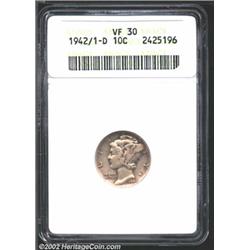 1942/1-D 10C VF30 ANACS.