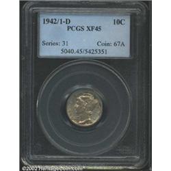 1942/1-D 10C XF45 PCGS.