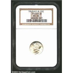 1942/1-D 10C MS65 NGC.