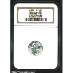 1944-S 10C MS68 Full Bands NGC.