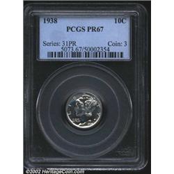 1938 10C PR67 PCGS.