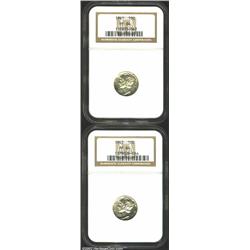 1941 10C PR64 NGC; and a 1942 PR64 NGC,