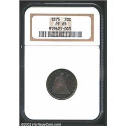1875 20C PR65 NGC.
