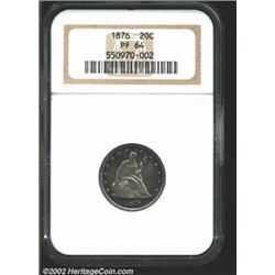 1876 20C PR64 NGC.