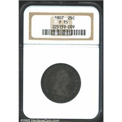 1807 25C Fine 15 NGC.