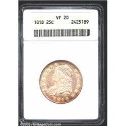 1818 25C VF20 ANACS.