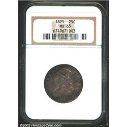 1825/4/3 25C MS65 NGC.