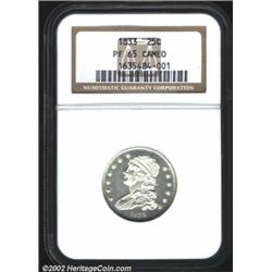 1833 25C PR65 Cameo NGC.
