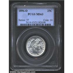 1896-O 25C MS63 PCGS.