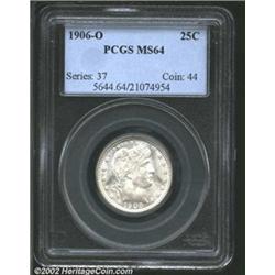 1906-O 25C MS64 PCGS.