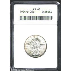 1924-D 25C MS65 ANACS.