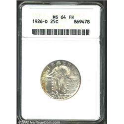 1926-D 25C MS64 Full Head ANACS.