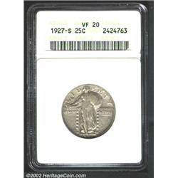 1927-S 25C VF20 ANACS.