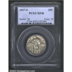 1927-S 25C XF40 PCGS.