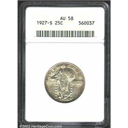 1927-S 25C AU58 ANACS.