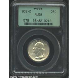 1932-D 25C AU58 PCGS.