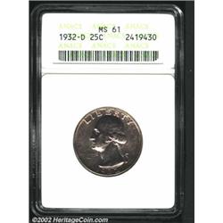 1932-D 25C MS61 ANACS.