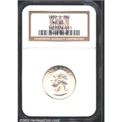 1932-D 25C MS63 NGC.