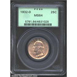 1932-D 25C MS64 PCGS.