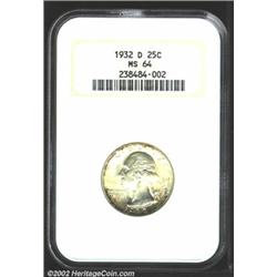 1932-D 25C MS64 NGC.