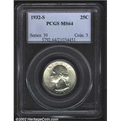 1932-S 25C MS64 PCGS.