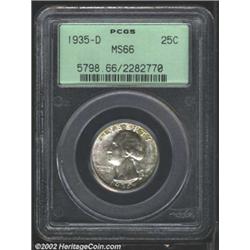1935-D 25C MS66 PCGS.