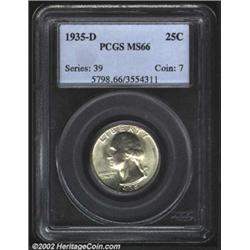 1935-D 25C MS66 PCGS.