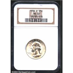 1936-D 25C MS65 NGC.