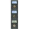 A lot of (3) 1937 25C MS66 PCGS.