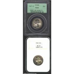 1947-S 25C MS65 PCGS; and a 1949 MS66 NGC,