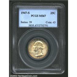 1947-S 25C MS67 PCGS.