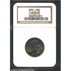 1952 25C MS67 NGC.