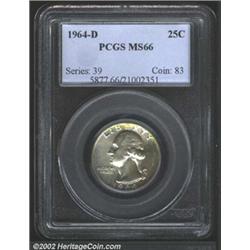 1964-D 25C MS66 PCGS.