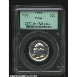 1938 25C PR64 PCGS.