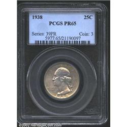 1938 25C PR65 PCGS.