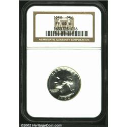 1950 25C PR68 W NGC.